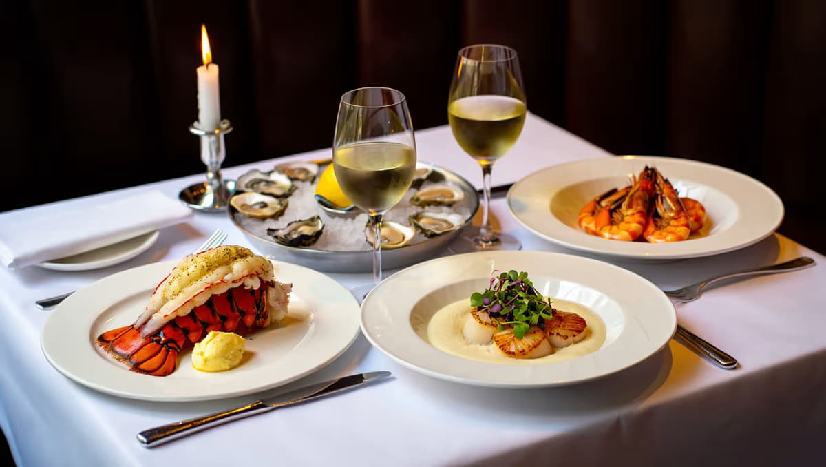 Elegant Seafood Tasting Menu